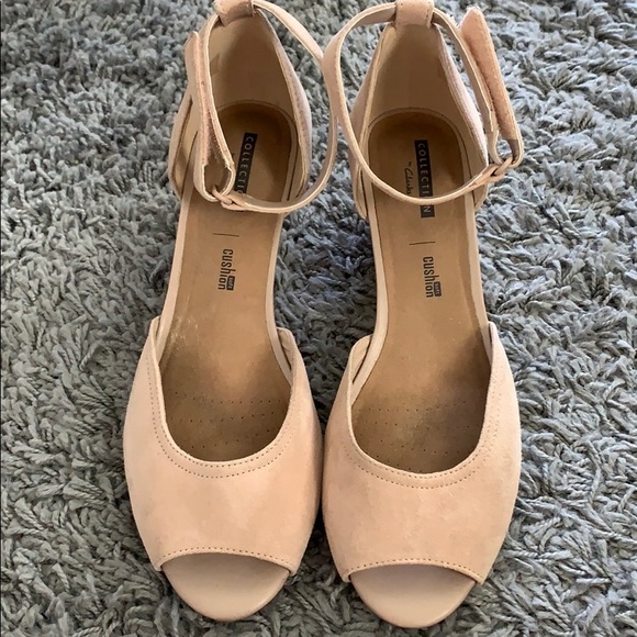 clarks women's flores raye wedge sandal